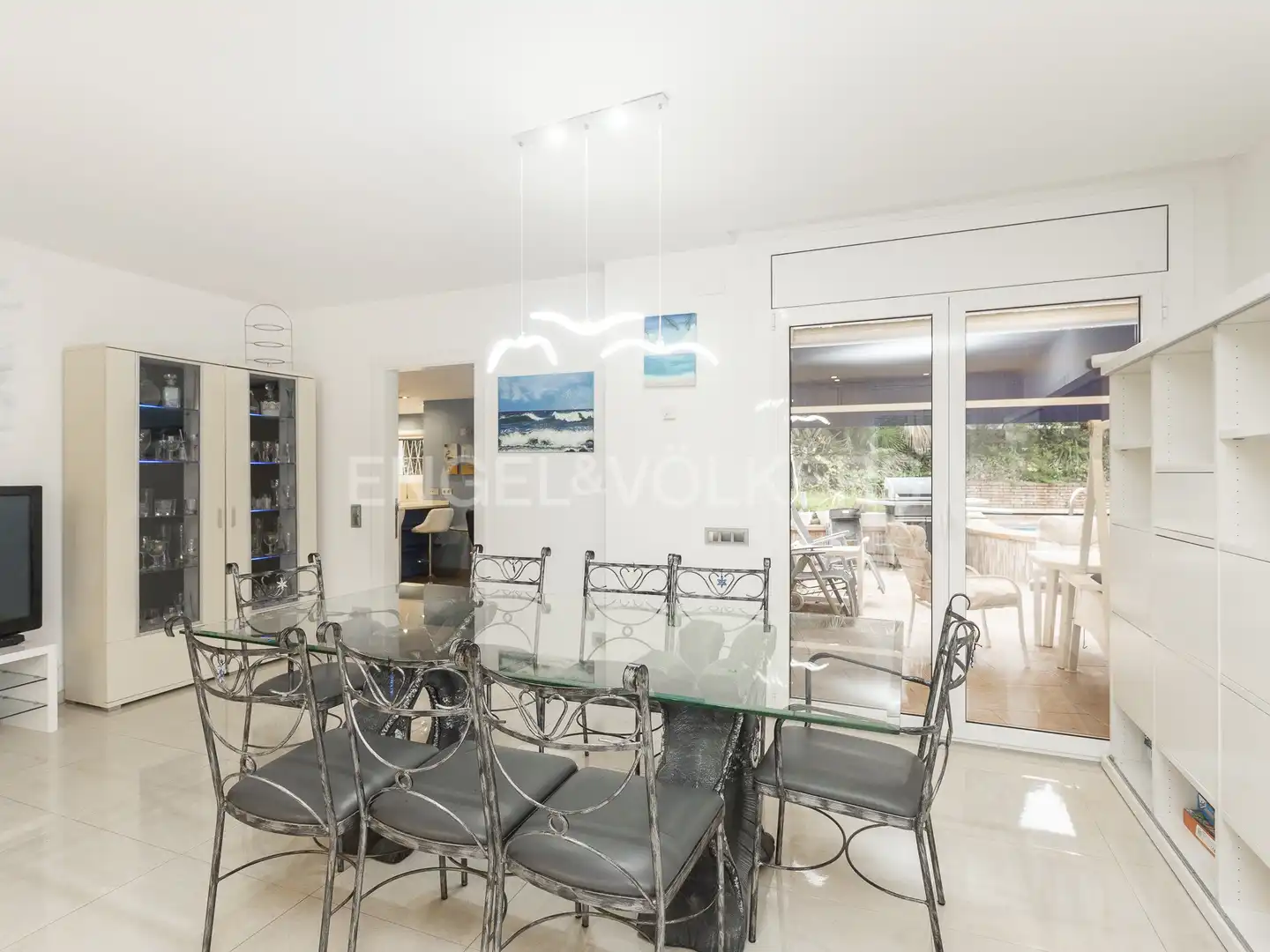 Dining room of Houses for rent in Castelldefels  with Air Conditioner, Heating and Private garden