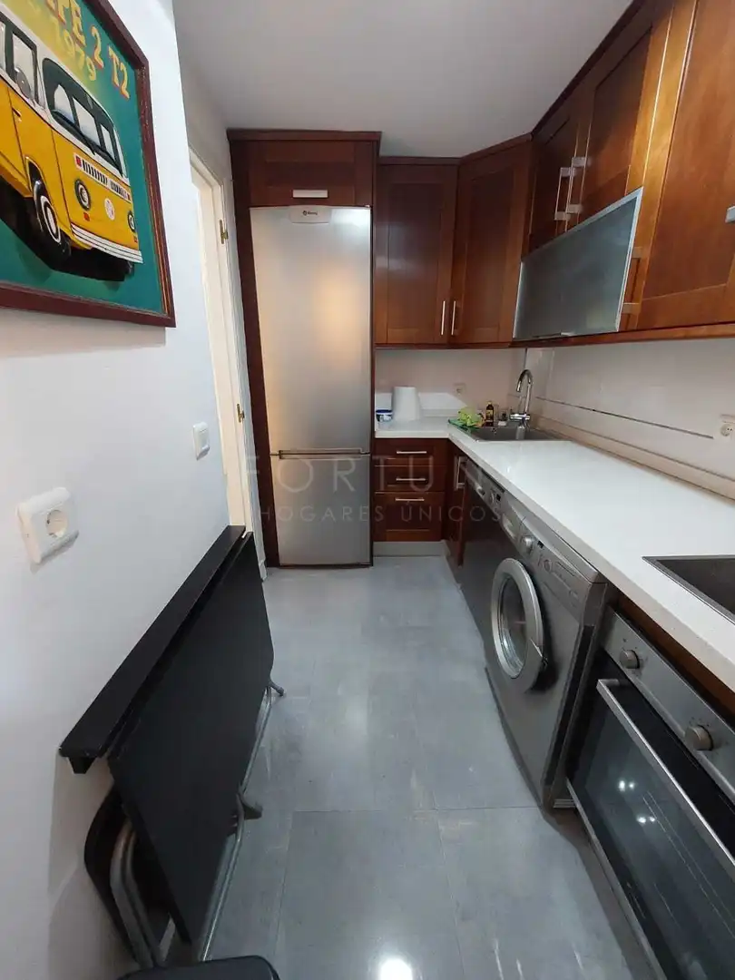 Kitchen of Flat for rent in Rincón de la Victoria  with Air Conditioner, Private garden and Terrace