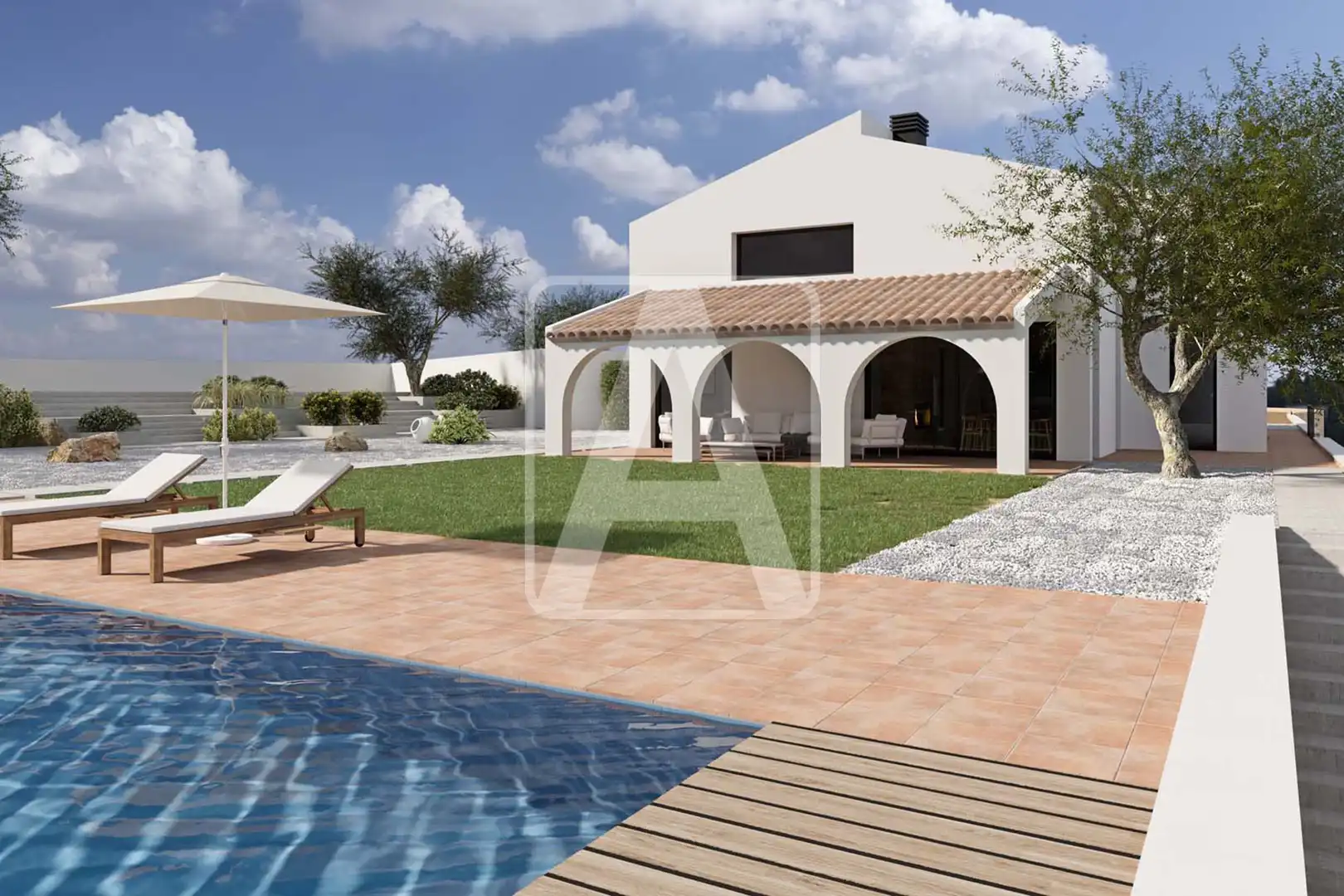 Maison rustique avec piscine à vendre à Teulada