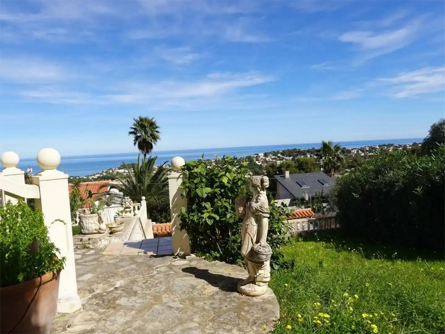 Garten von Wohnung zur Miete in Dénia mit Klimaanlage, Privatgarten und Schwimmbad