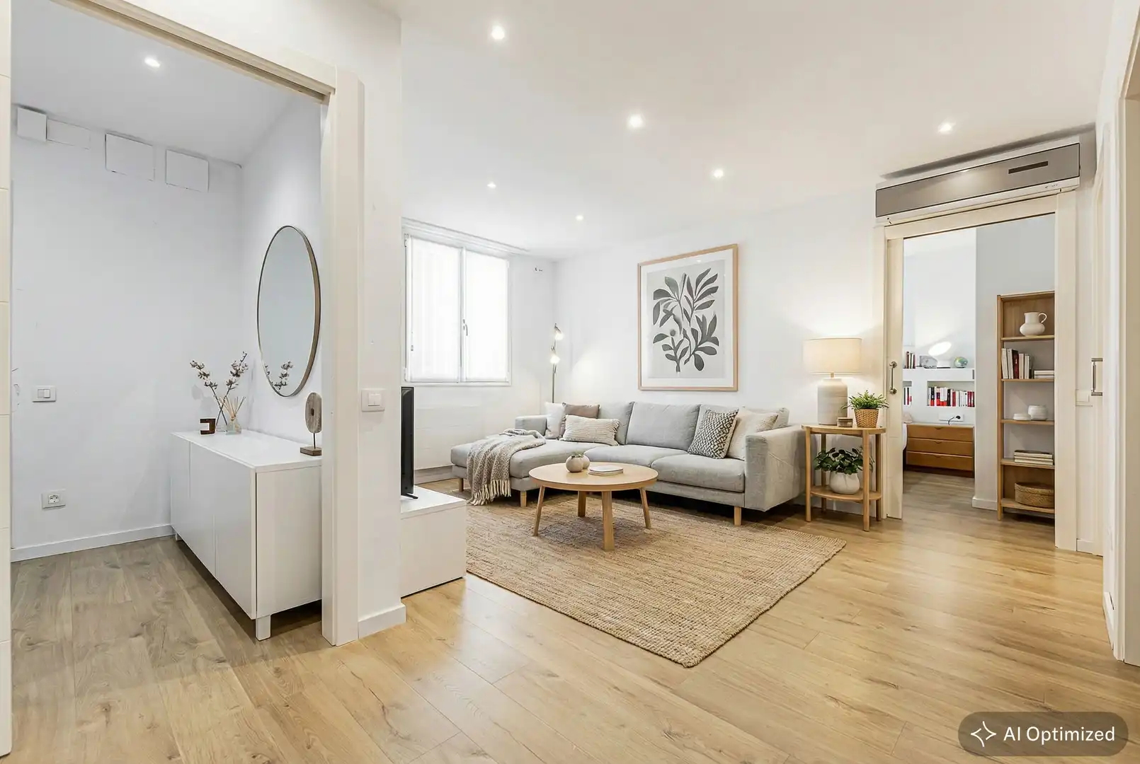 Sala de estar de Piso en venta en Barcelona con Aire acondicionado, Calefacción y Parquet