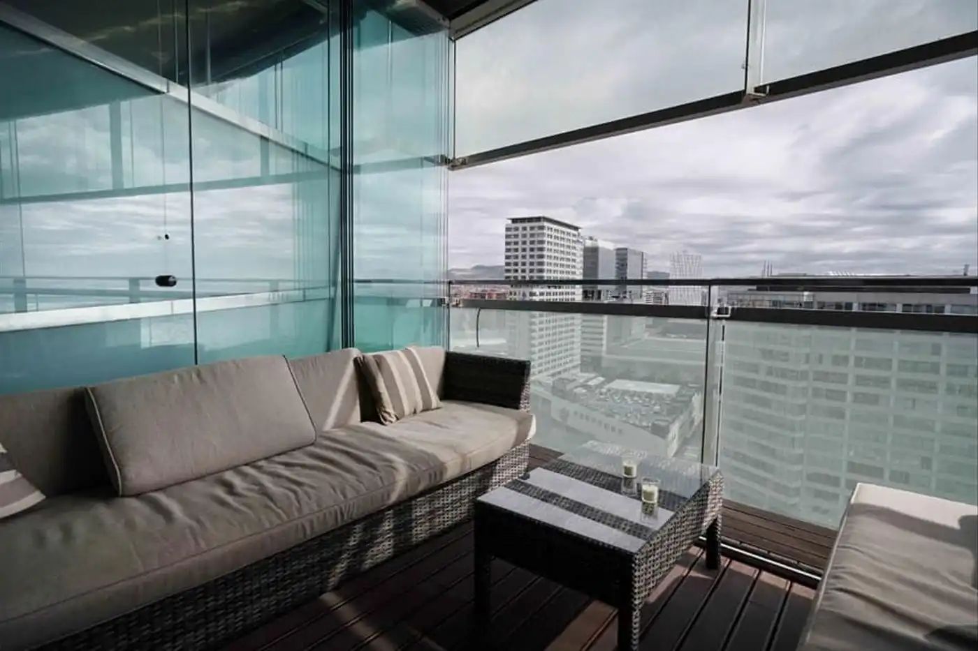 Terraza de Piso de alquiler en Barcelona con Aire acondicionado, Calefacción y Terraza