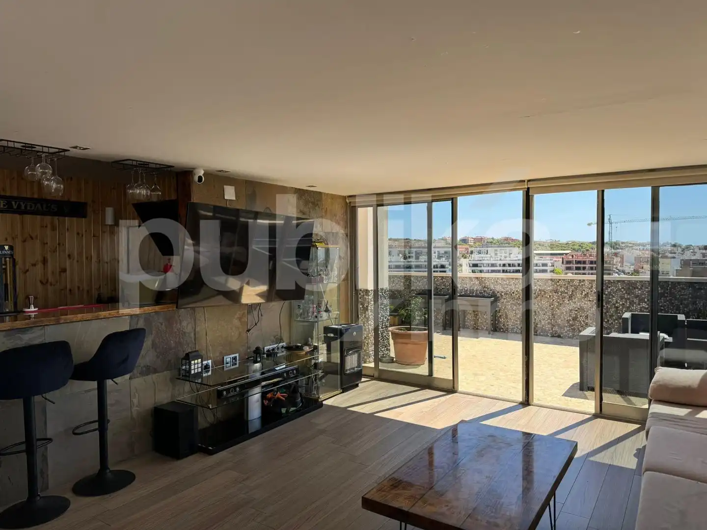 Sala d'estar de Àtic en venda en Santa Pola amb Aire condicionat, Calefacció i Terrassa