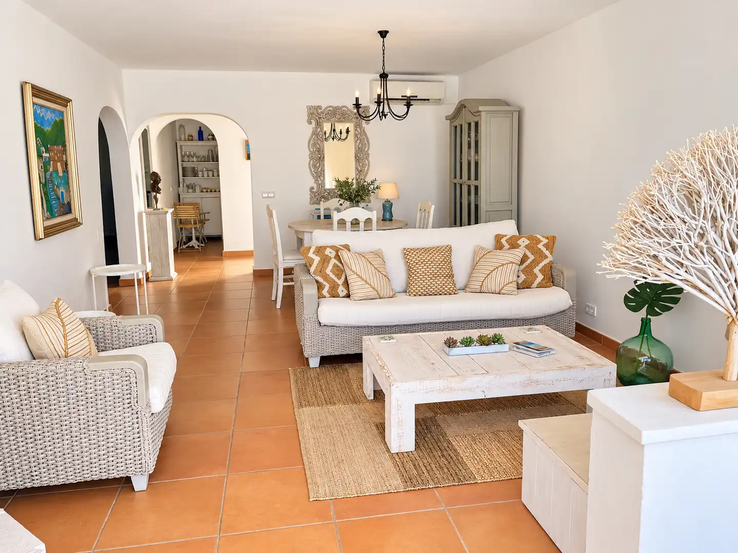 Sala de estar de Casa o chalet en venta en Pollença con Aire acondicionado, Amueblado y Horno