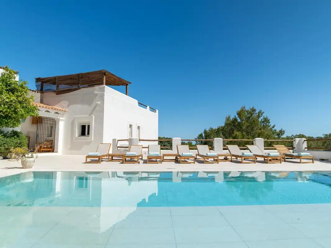 Swimming pool of Houses for sale in Sant Josep de sa Talaia  with Air Conditioner, Heating and Private garden
