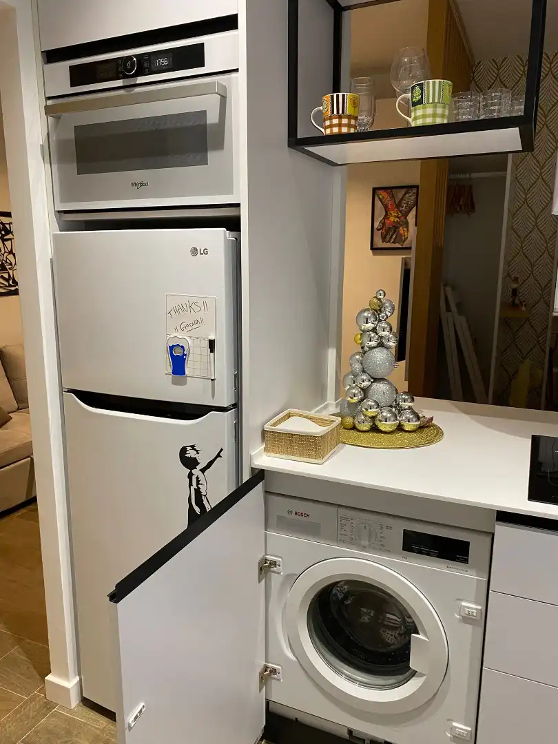 Küche von Wohnung zur Miete in Madrid mit Klimaanlage, Heizung und Möbliert
