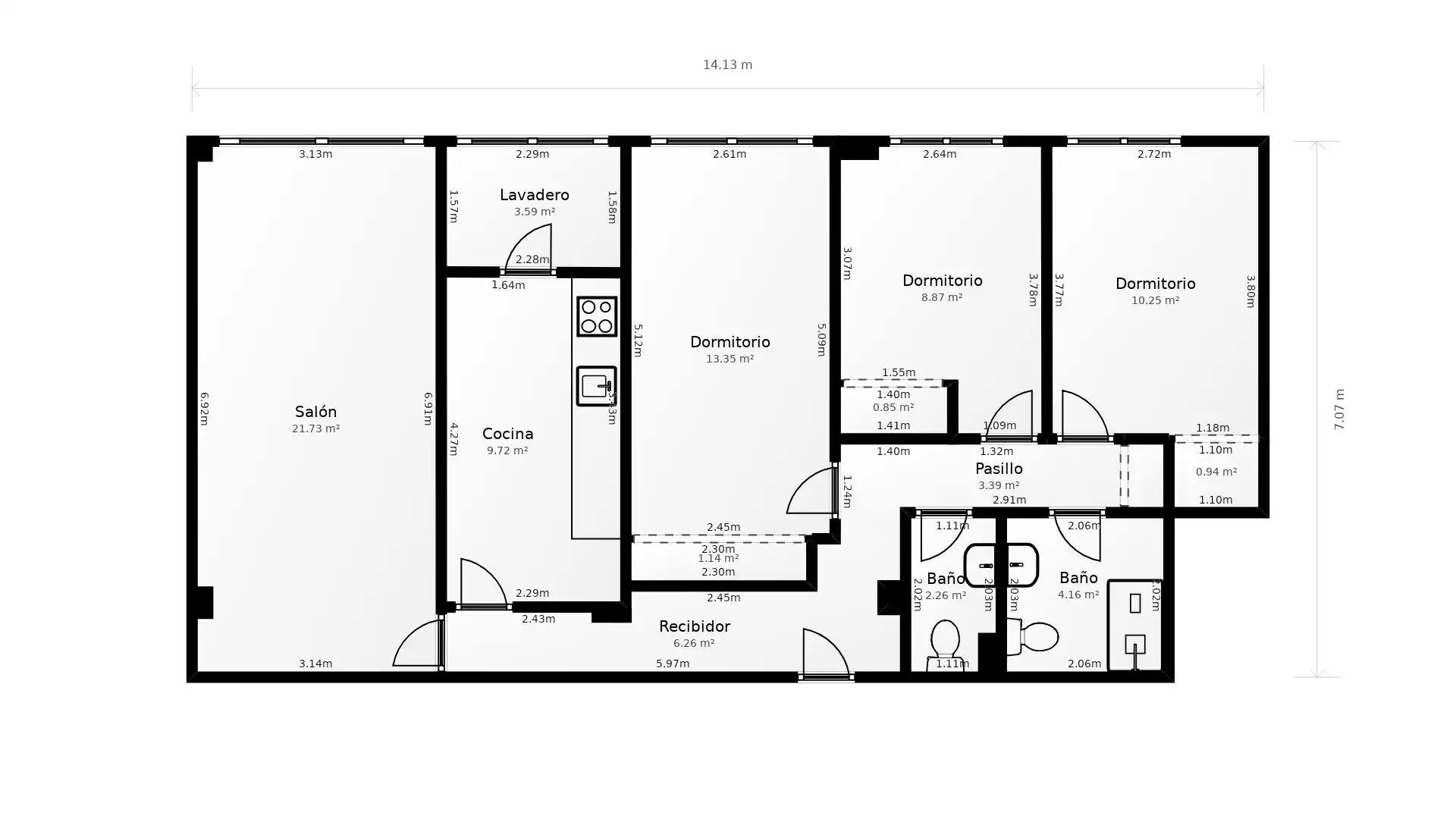 Piso en venta en Madrid con Aire acondicionado, Calefacción y Alarma