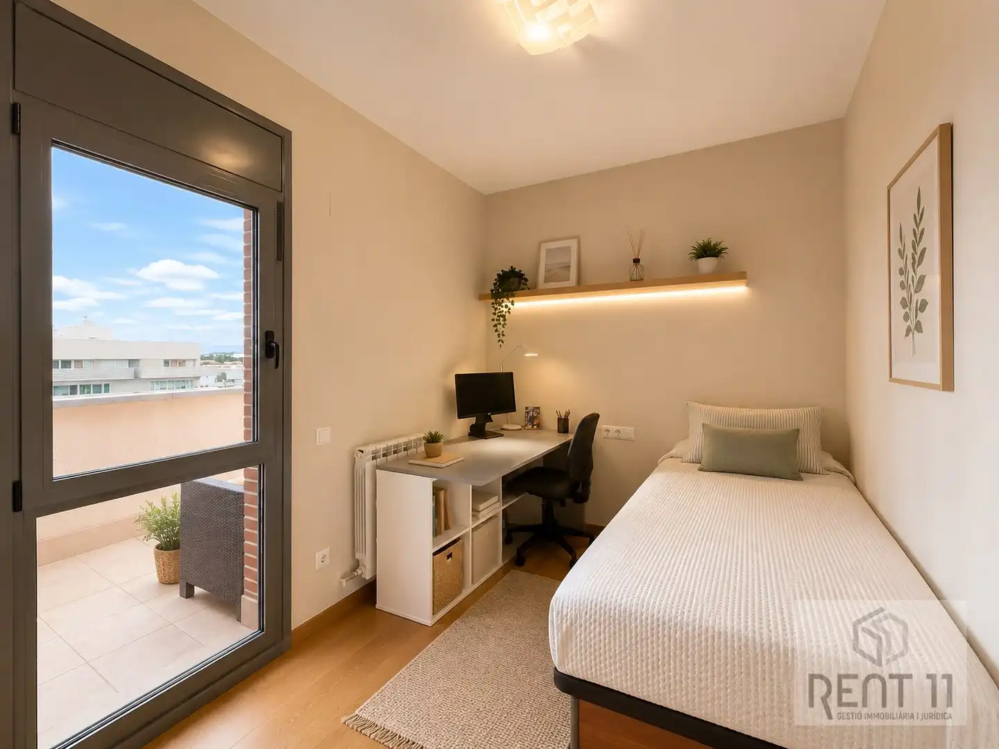 Bedroom of Flat for sale in Girona  with Air Conditioner, Heating and Terrace