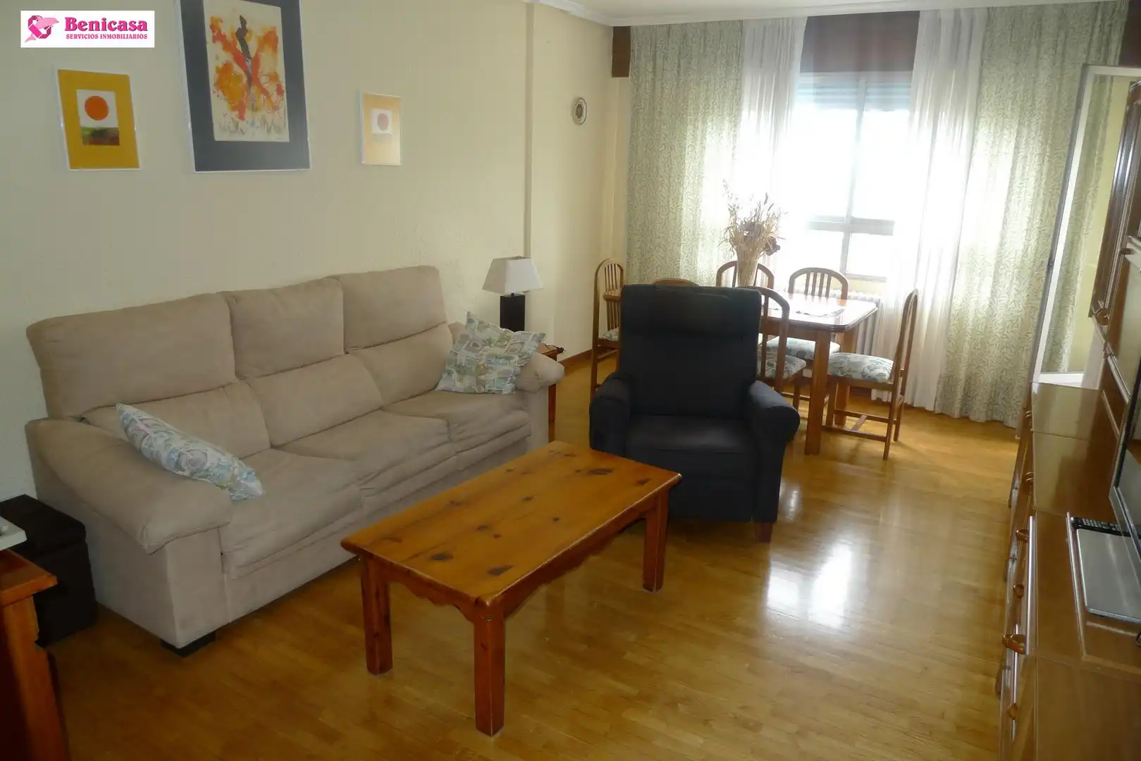 Sala de estar de Piso de alquiler en Valladolid Capital con Calefacción, Terraza y Amueblado