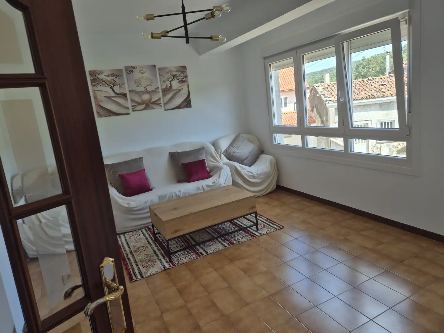 Living room of Houses for rent in Carballo  with Private garden, Parquet flooring and Storage room
