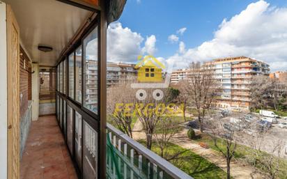 Balcony of Flat for sale in Móstoles  with Air Conditioner, Heating and Parquet flooring