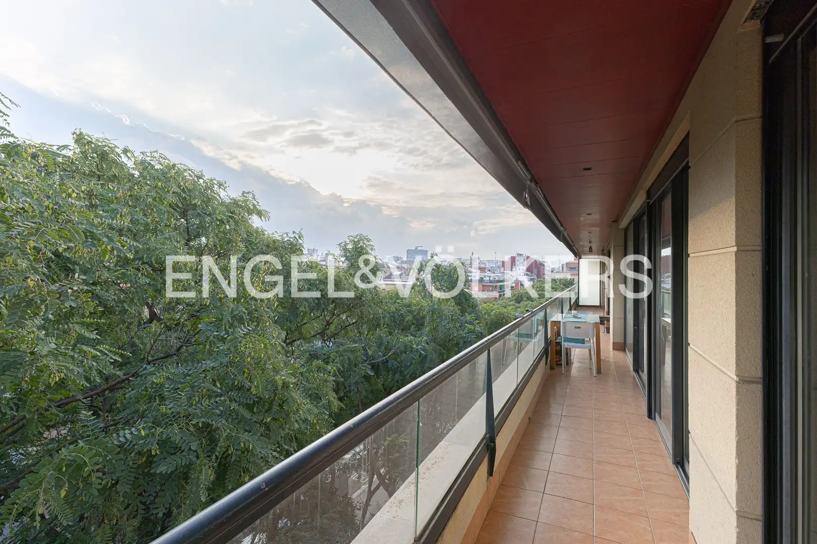 Terraza de Piso de alquiler en Barcelona con Aire acondicionado, Calefacción y Parquet