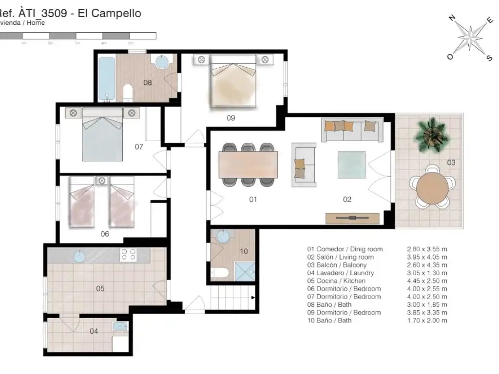 Attic for sale in El Campello  with Air Conditioner, Private garden and Terrace