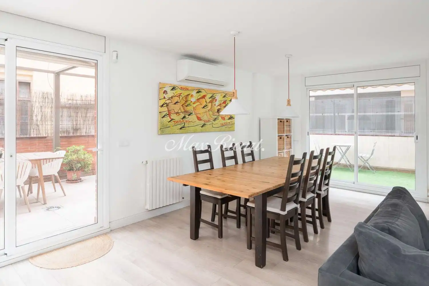 Esszimmer von Wohnung zum Verkauf in Barcelona mit Klimaanlage, Heizung und Terrasse
