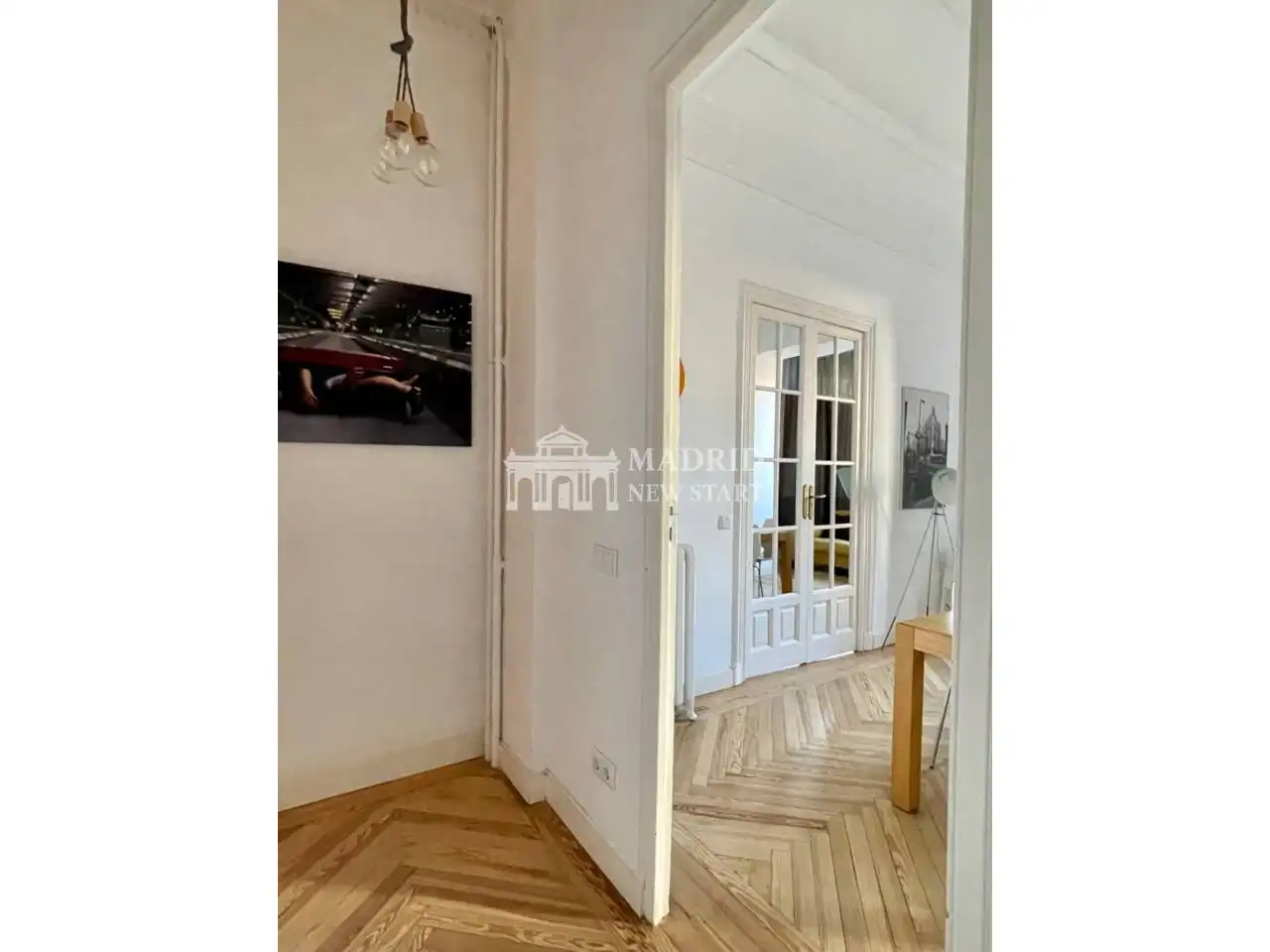 Bedroom of Flat for rent in Madrid  with Air Conditioner, Heating and Parquet flooring