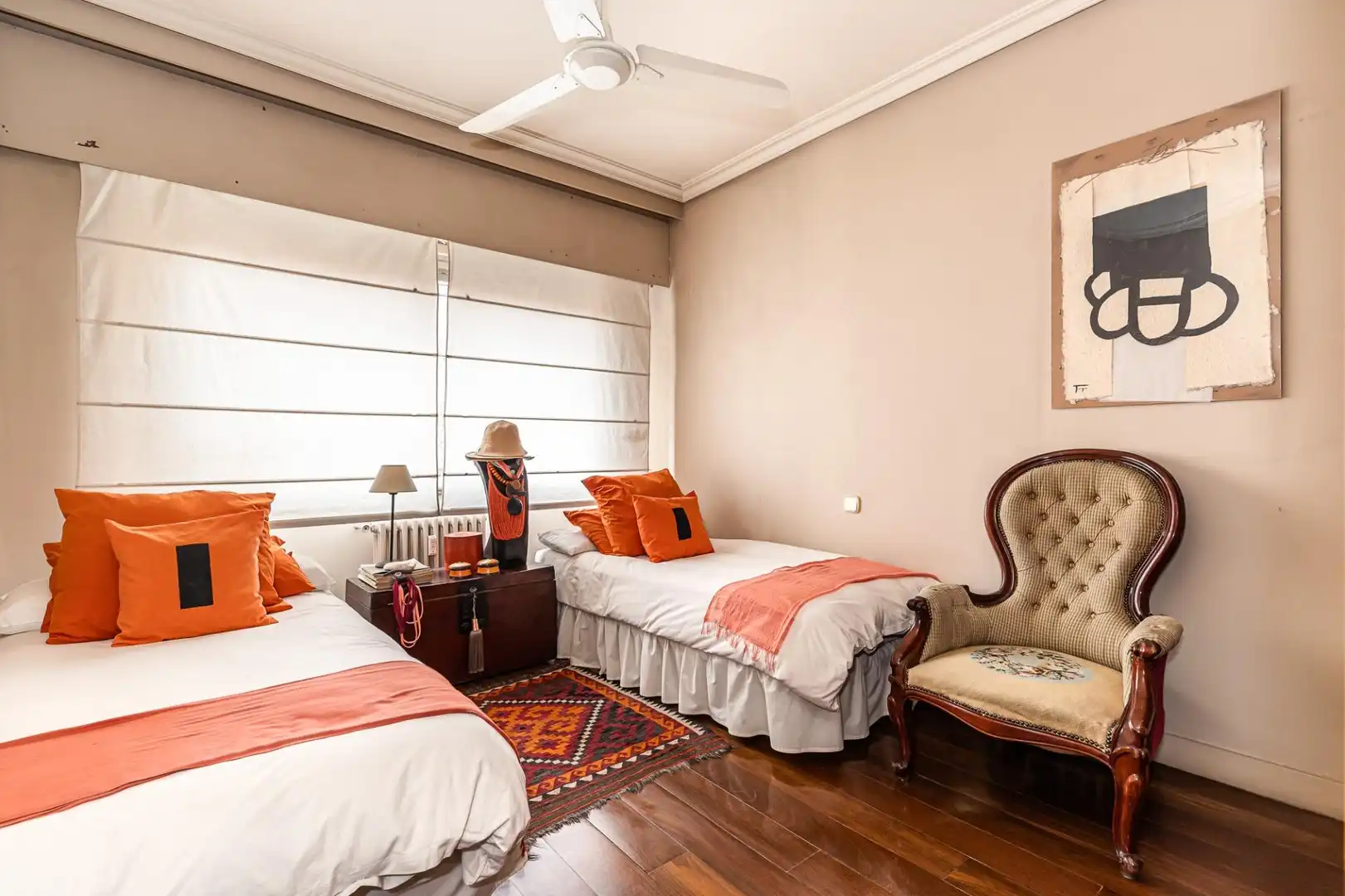 Schlafzimmer von Wohnung zum Verkauf in Madrid mit Klimaanlage und Abstellraum