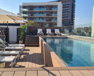 Swimming pool of Attic for sale in  Barcelona Capital  with Air Conditioner, Heating and Terrace