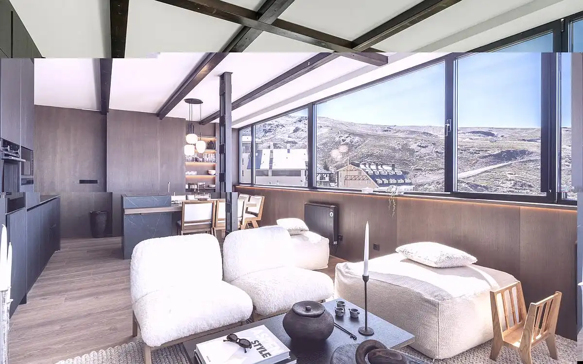Sala de estar de Ático en venta en Alfarnate con Aire acondicionado