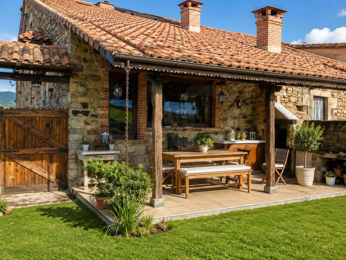 Terraza de Casa o chalet en venta en Arenas de Iguña con Calefacción, Terraza y Piscina
