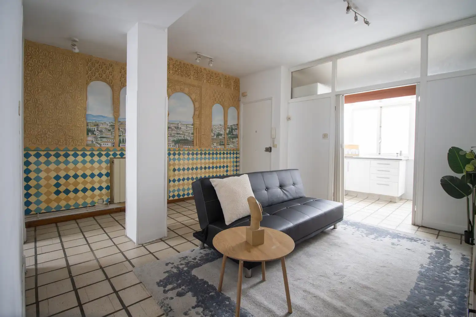 Sala de estar de Piso en venta en  Pamplona / Iruña con Calefacción y Parquet