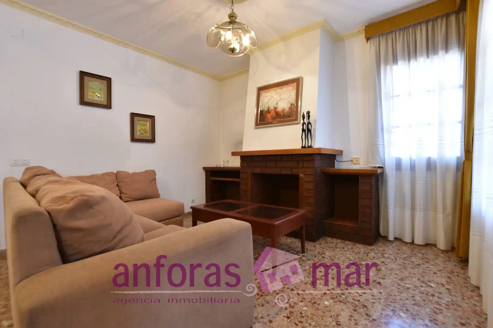 Sala de estar de Piso en venta en Torredembarra con Calefacción, Terraza y Amueblado