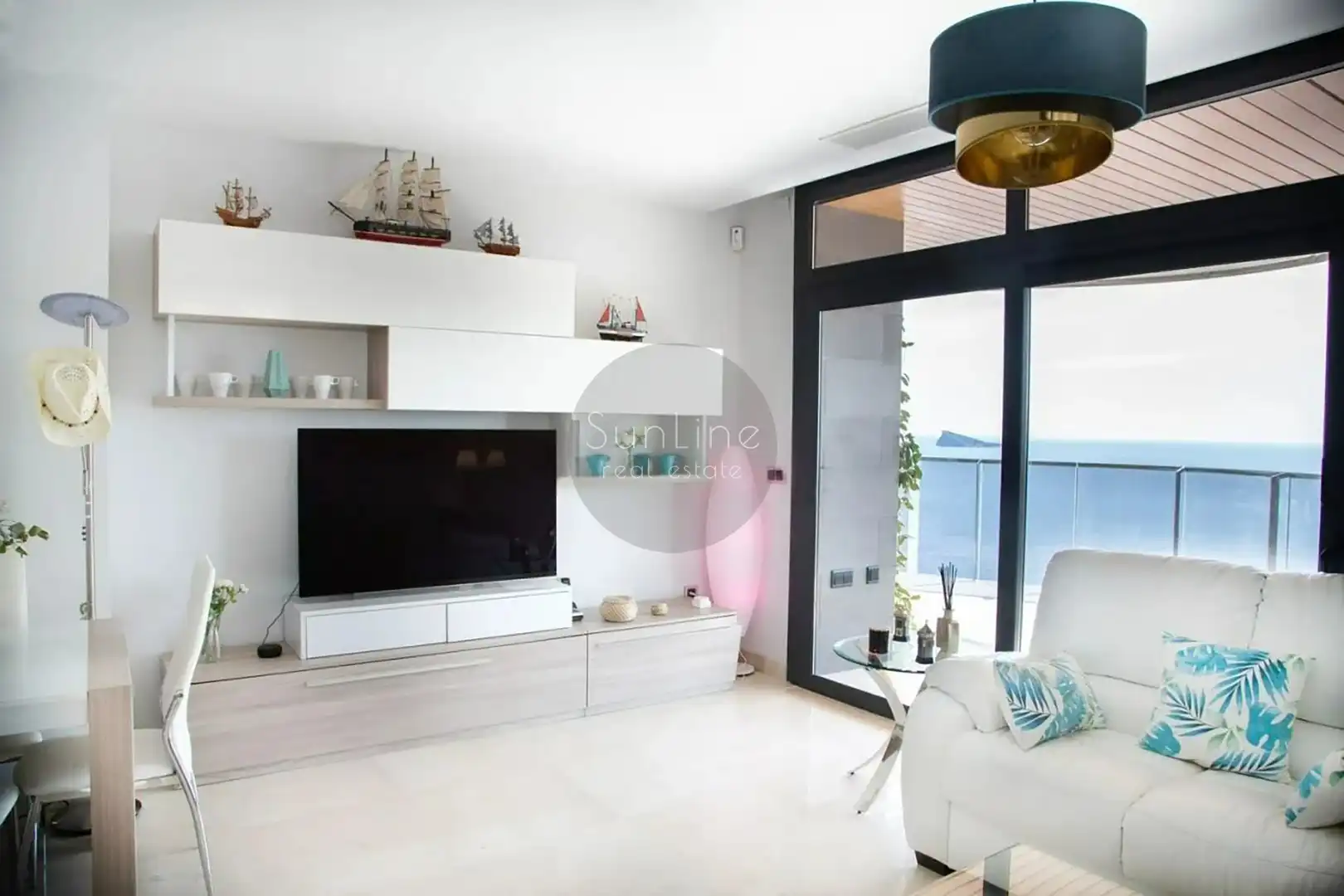 Wohnzimmer von Wohnung zum Verkauf in Benidorm mit Möbliert, Balkon und Whirlpool