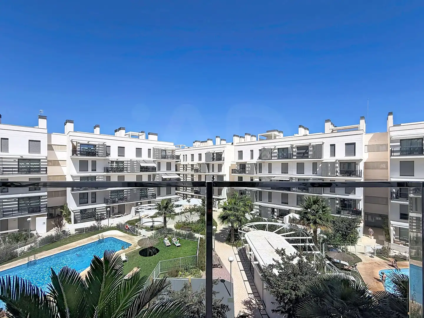 Terrace of Flat for sale in Dénia  with Air Conditioner, Heating and Swimming Pool