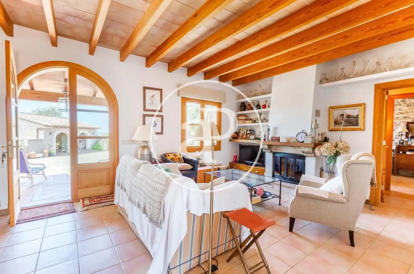 Sala d'estar de Casa o xalet en venda en Manacor amb Calefacció, Jardí privat i Terrassa