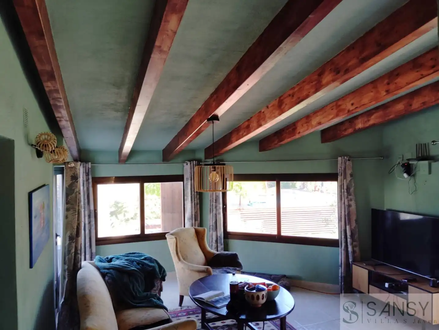 Living room of Country homes for sale in Moraira  with Air Conditioner, Terrace and Storage room
