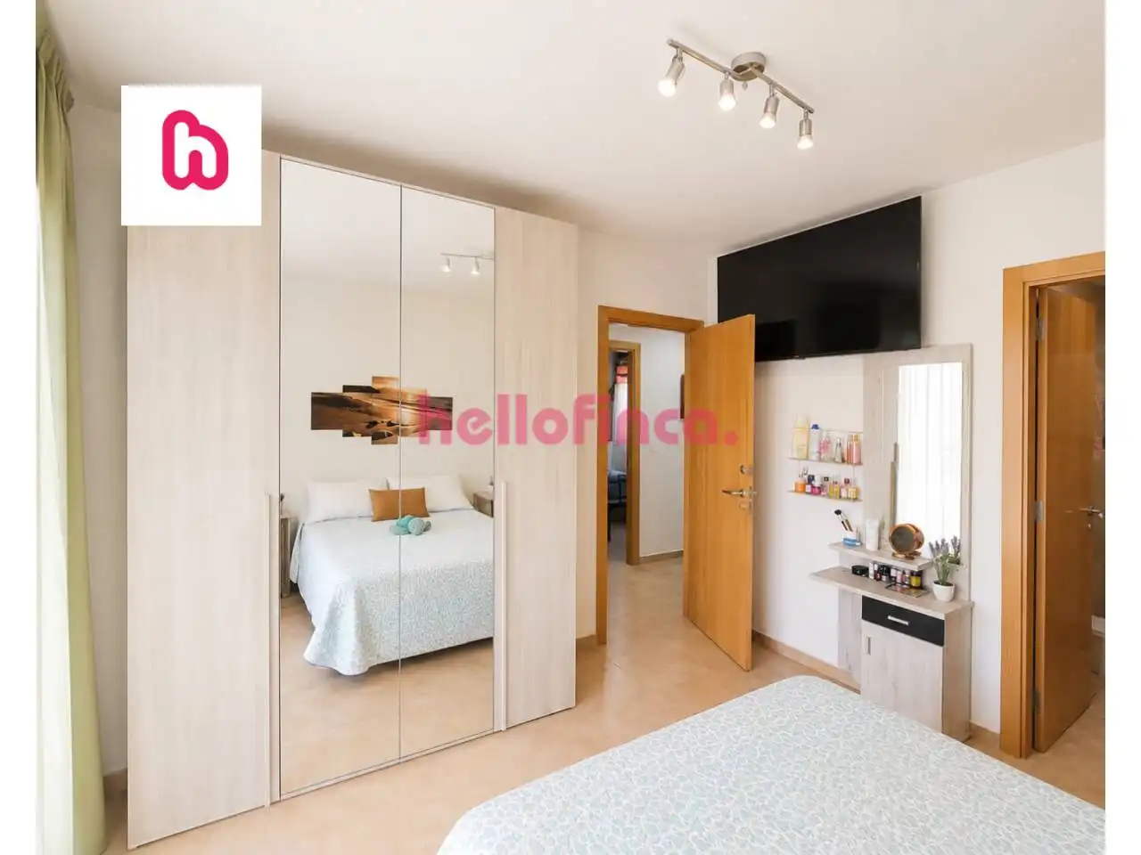 Schlafzimmer von Wohnung zum Verkauf in Sant Celoni mit Klimaanlage, Heizung und Balkon
