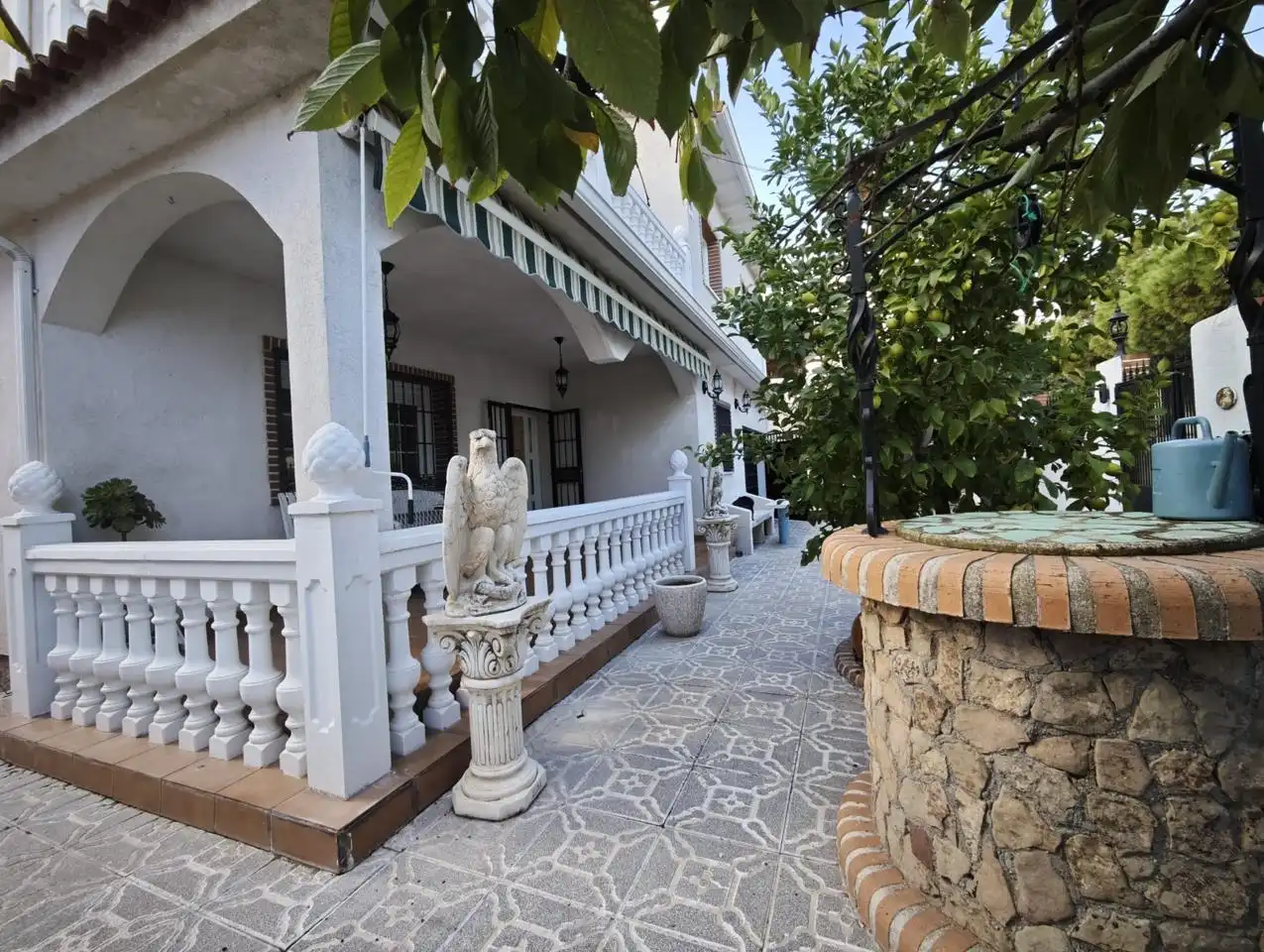 Terraza de Casa adosada en venta en El Álamo con Aire acondicionado, Calefacción y Jardín privado