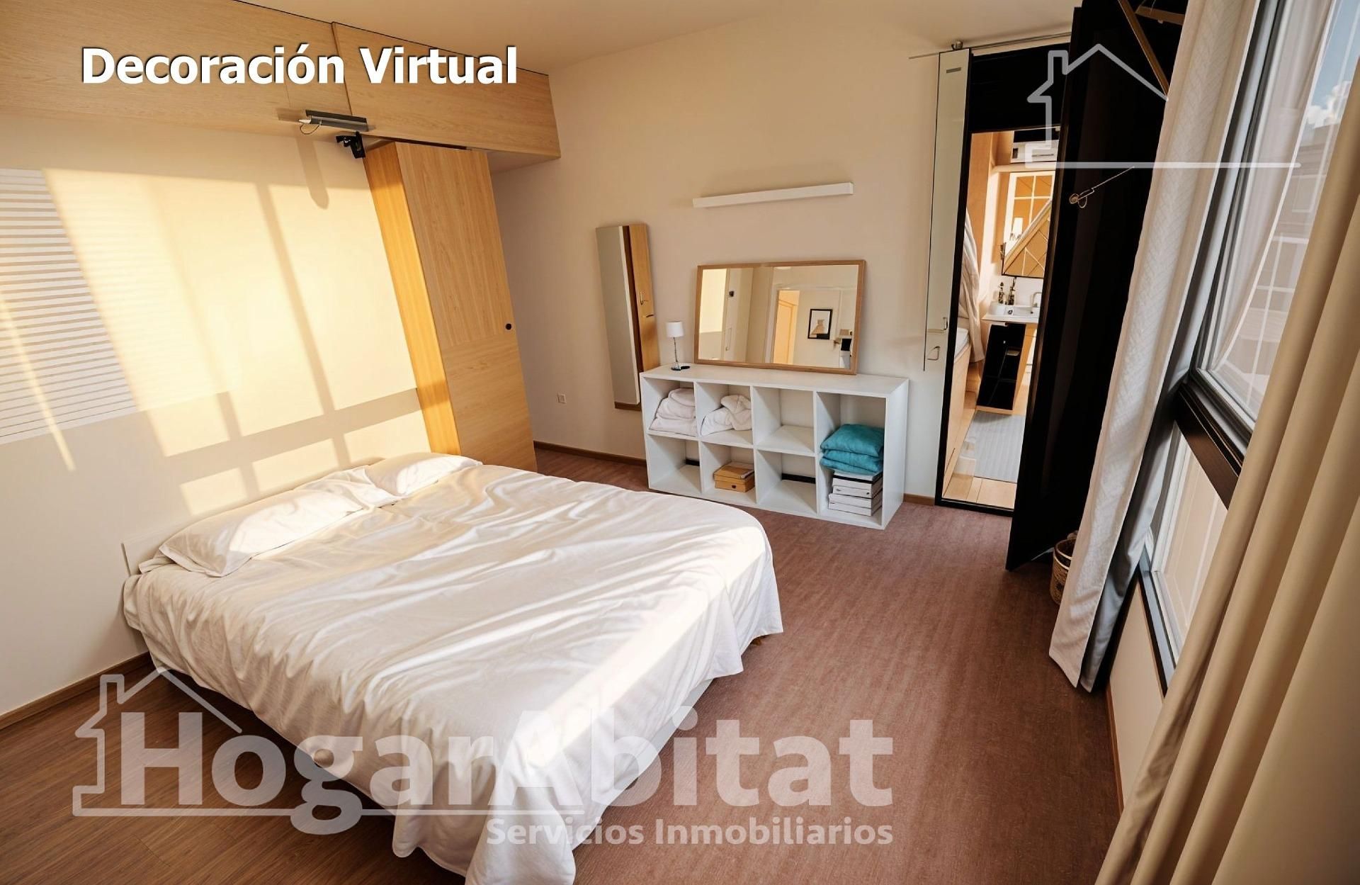Bedroom of Flat for sale in Mislata  with Air Conditioner, Heating and Balcony