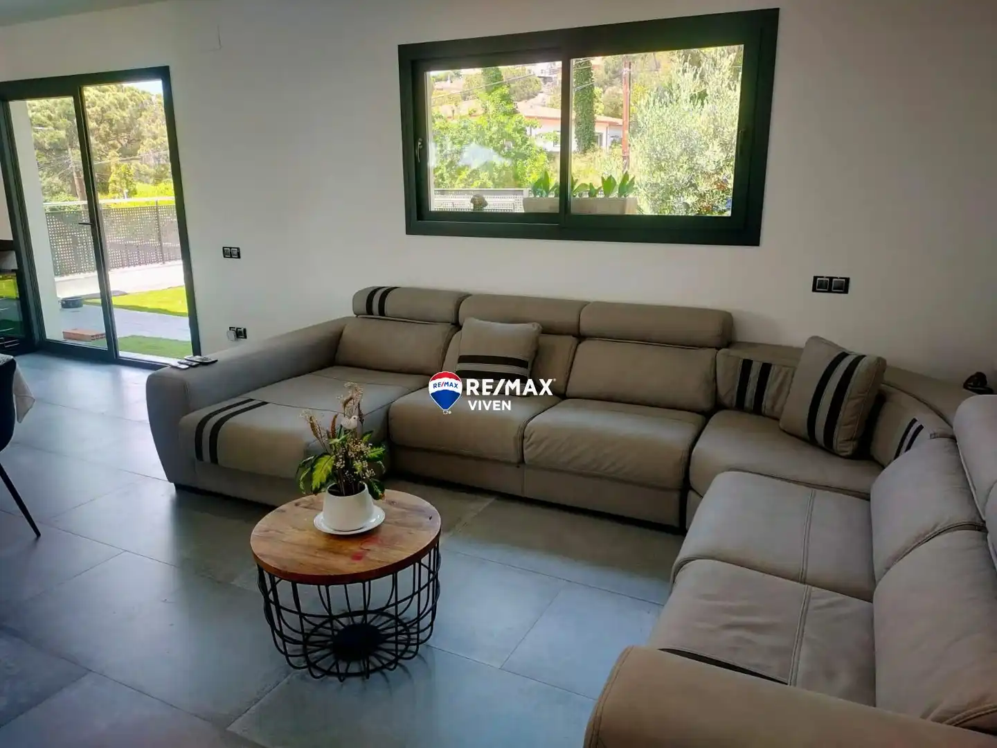 Sala de estar de Casa o chalet en venta en Caldes de Montbui con Calefacción, Jardín privado y Terraza