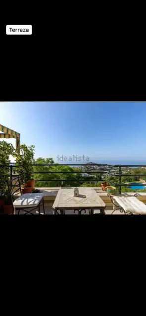 Terraza de Dúplex de alquiler en Málaga con Aire acondicionado, Horno y Lavadora