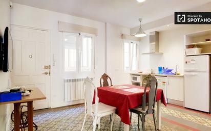 Dining room of Flat to rent in  Madrid Capital  with Air Conditioner and Balcony