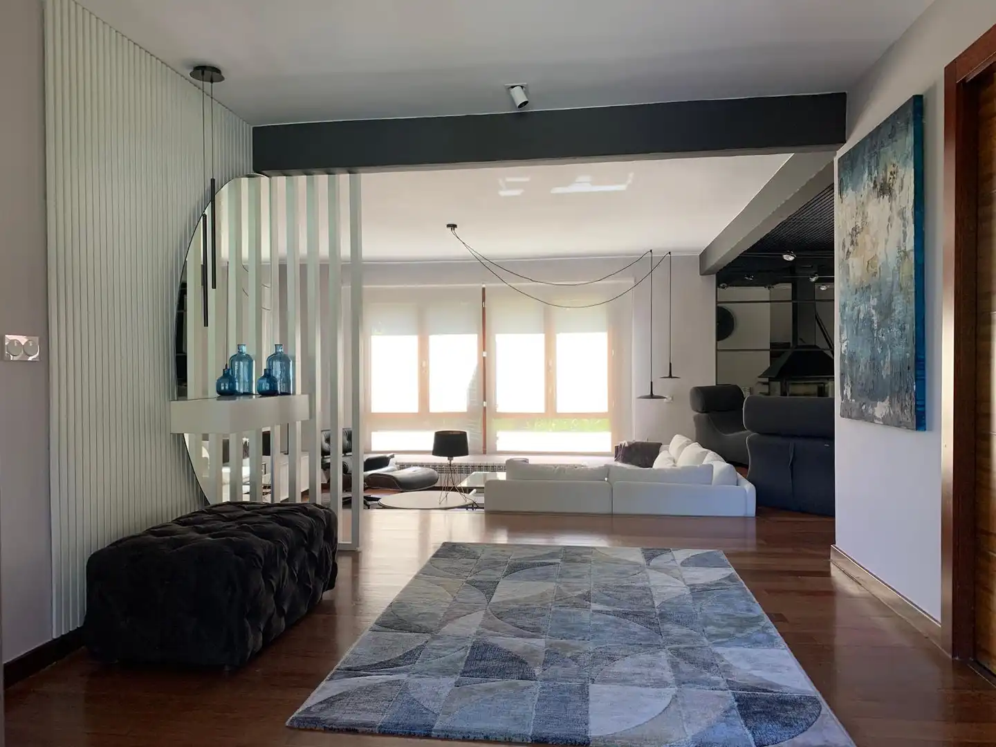 Sala de estar de Casa o chalet en venta en Boadilla del Monte con Aire acondicionado, Calefacción y Jardín privado
