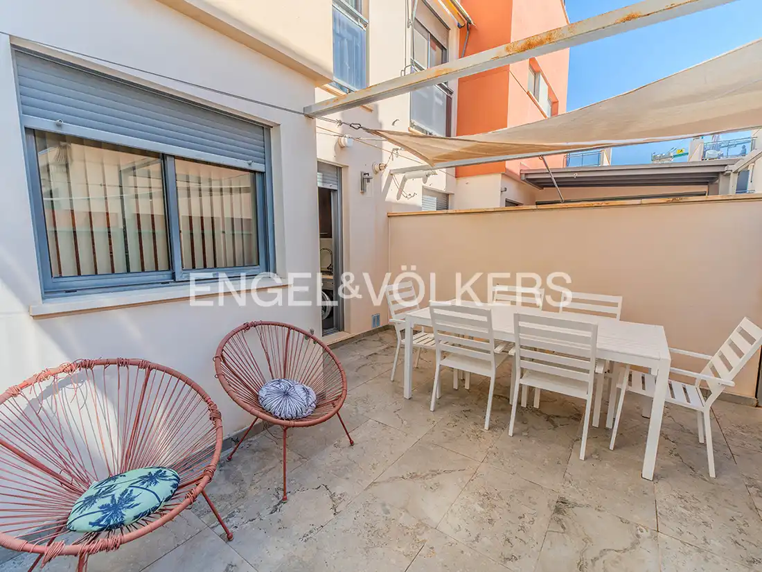Terrassa de Casa adosada en venda en Mutxamel amb Aire condicionat, Calefacció i Terrassa