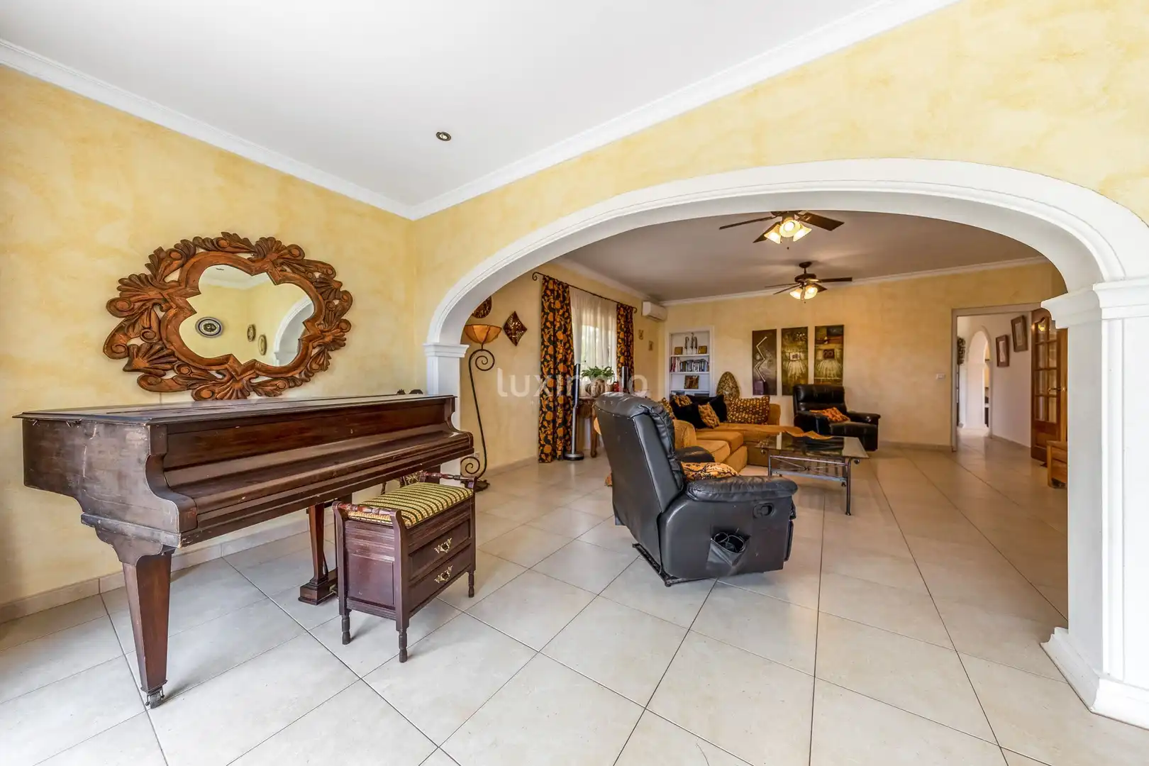 Sala de estar de Casa o chalet en venta en Benissa con Aire acondicionado, Calefacción y Terraza