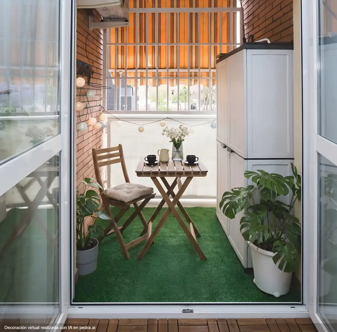 Terrasse von Wohnung zum Verkauf in El Ejido mit Klimaanlage, Terrasse und Möbliert