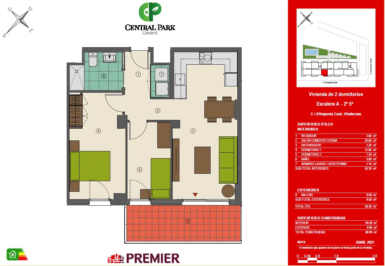Flat with terrace for sale in Carrer Rosa Parks, imagen 22
