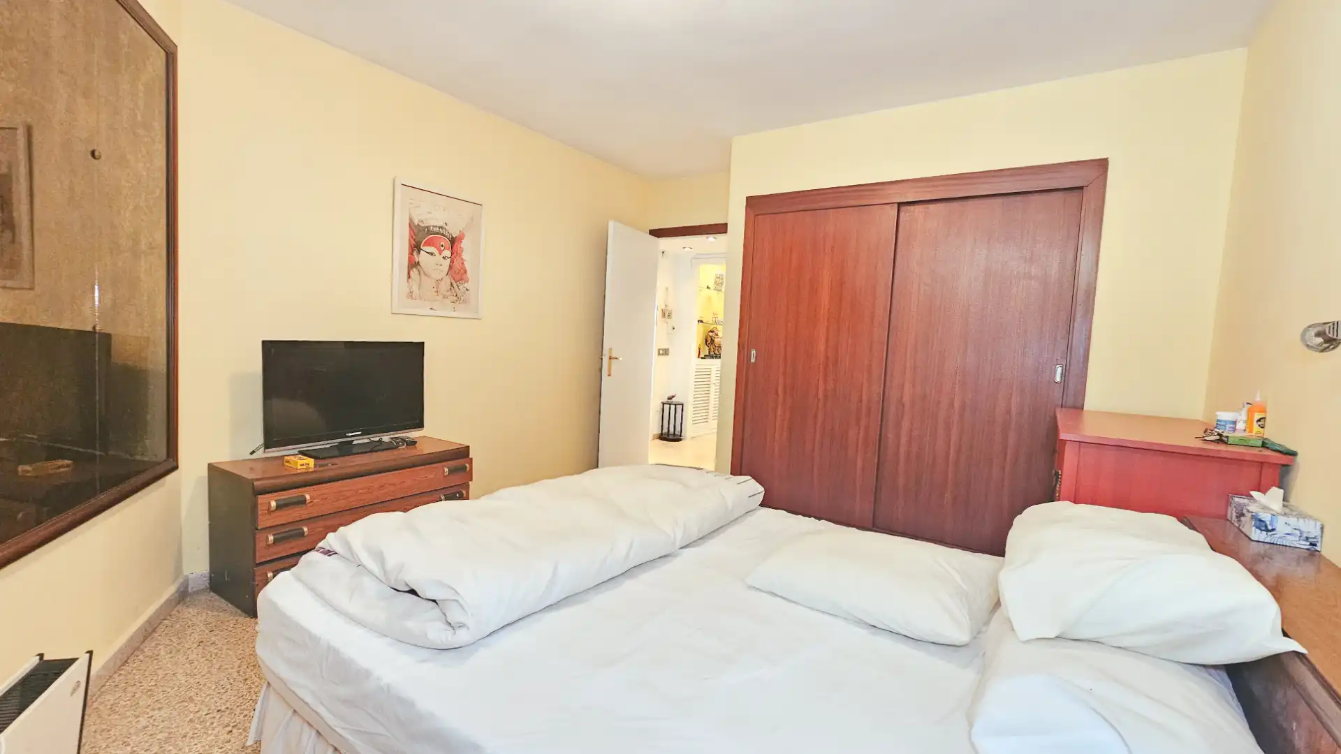 Schlafzimmer von Wohnungen zum Verkauf in  Palma de Mallorca mit Klimaanlage, Heizung und Möbliert