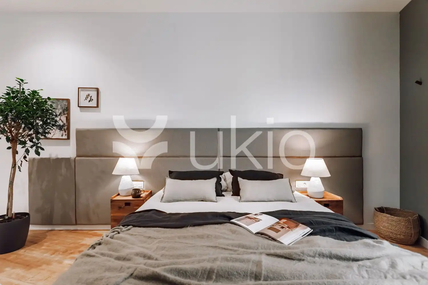 Schlafzimmer von Wohnungen zur Miete in Barcelona mit Klimaanlage, Heizung und Terrasse