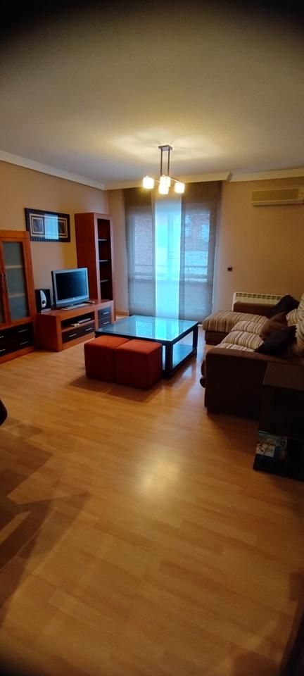 Living room of Flat for sale in Plasencia  with Air Conditioner, Terrace and Furnished