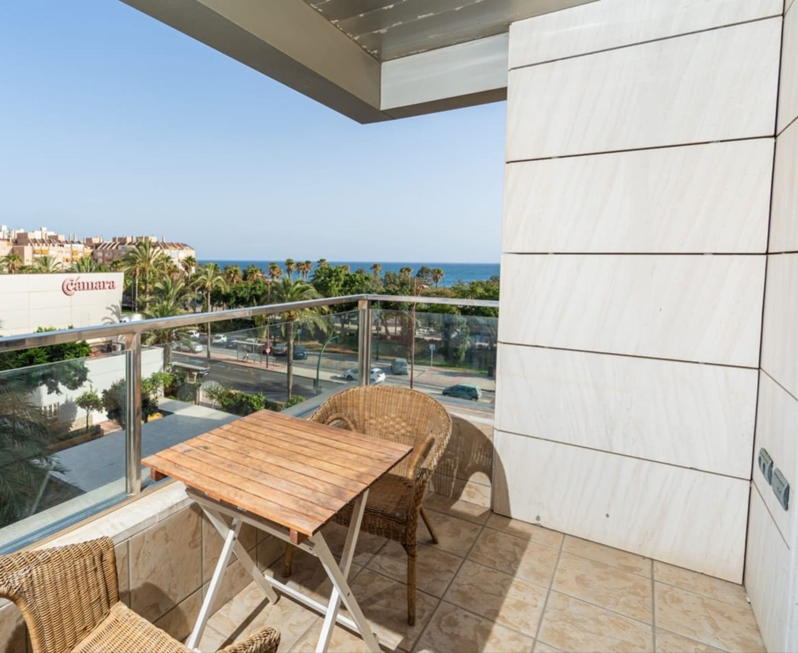 Balcony of Flat for sale in  Almería Capital  with Air Conditioner, Heating and Furnished