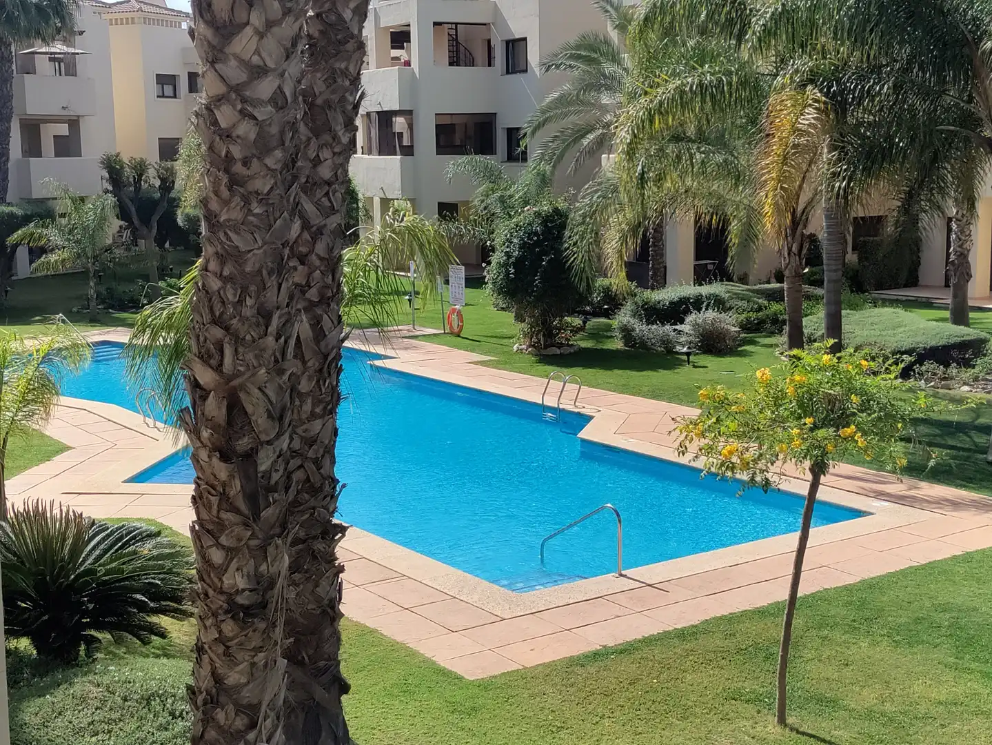 Swimming pool of Apartments for sale in San Javier  with Air Conditioner, Heating and Storage room