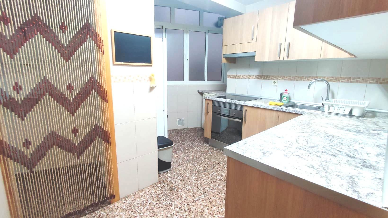 Kitchen of Flat to rent in Cartagena  with Furnished, Oven and Washing machine