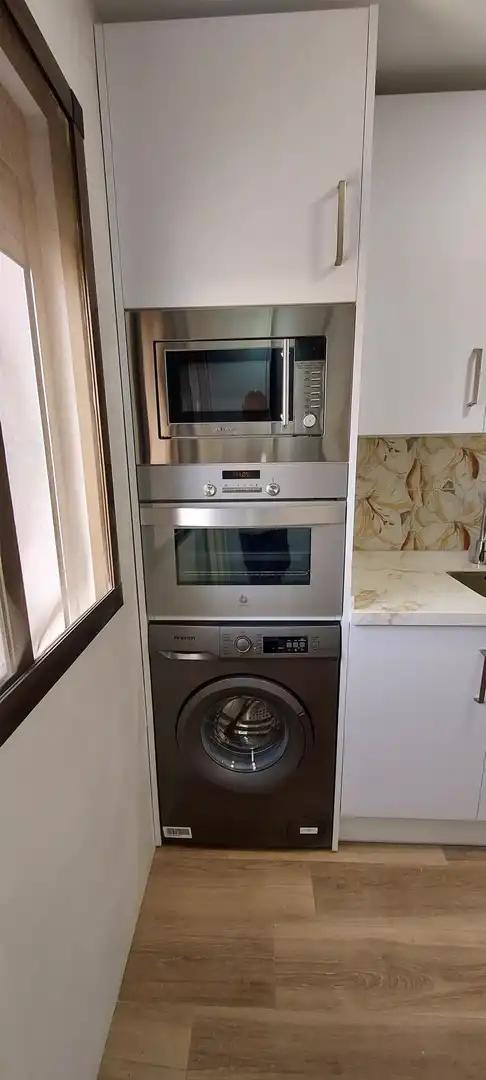 Kitchen of Flat for rent in Málaga  with Air Conditioner and Furnished