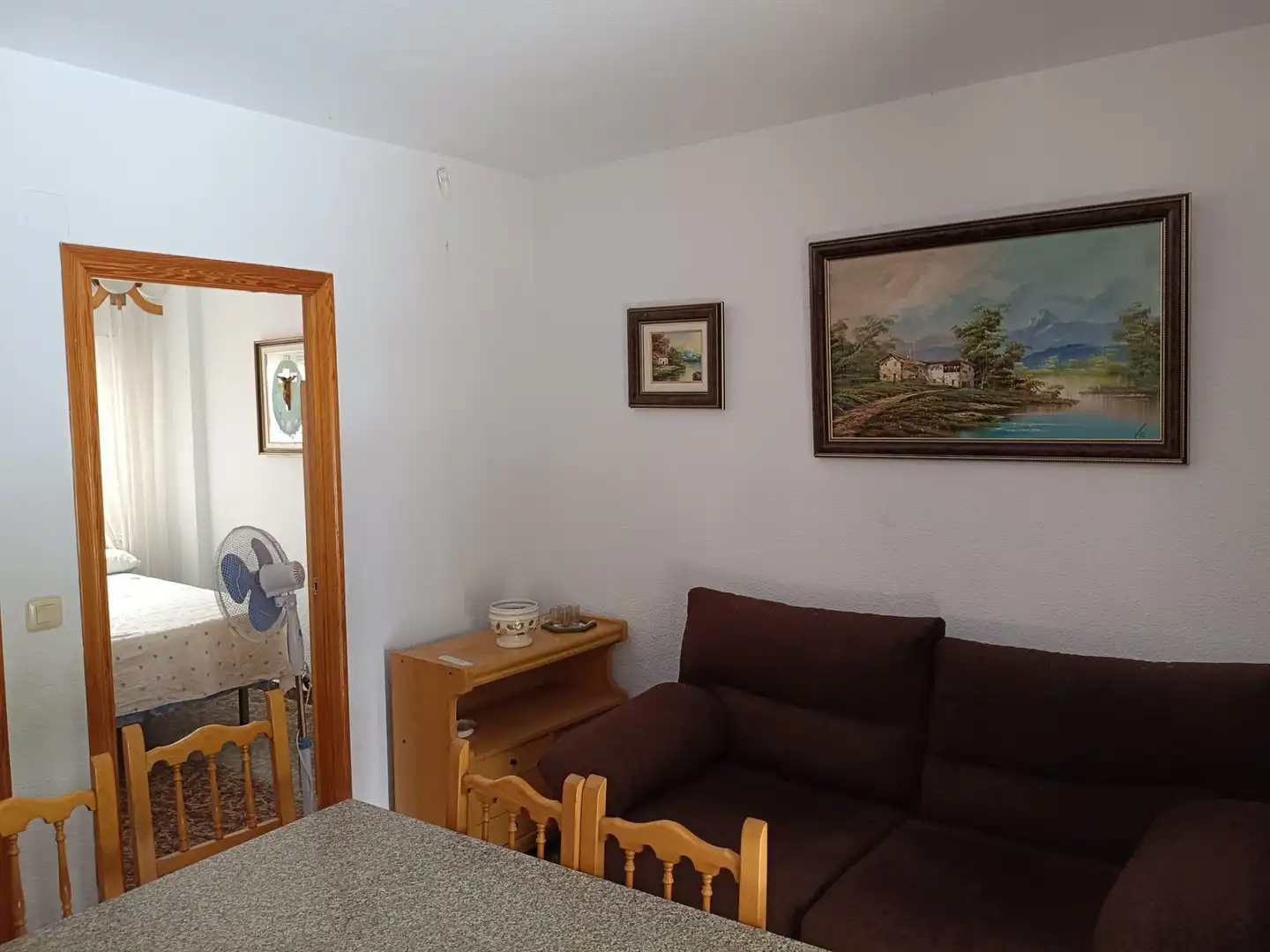 Wohnzimmer von Maisonette zum Verkauf in San Pedro del Pinatar mit Klimaanlage, Heizung und Privatgarten