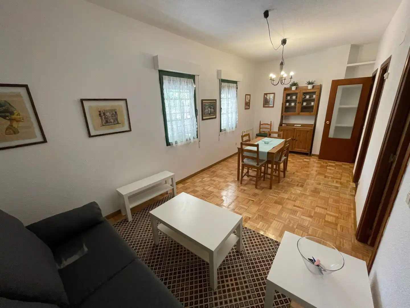 Sala de estar de Piso de alquiler en Alcalá de Henares con Calefacción, Parquet y Amueblado