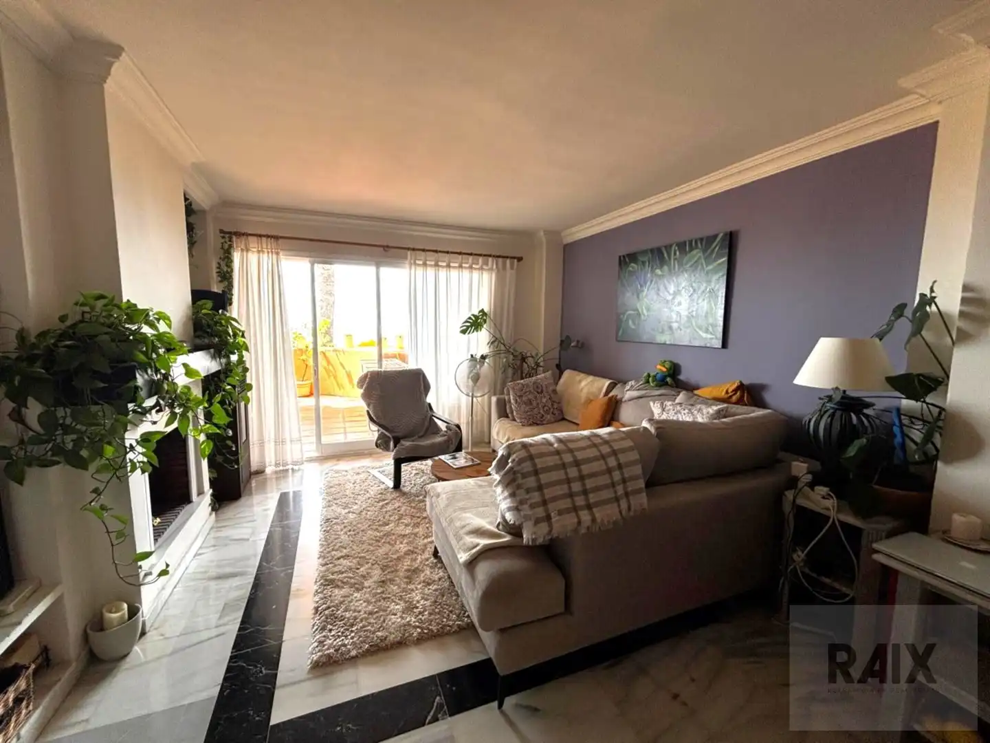 Sala de estar de Piso en venta en Mijas con Calefacción, Terraza y Trastero